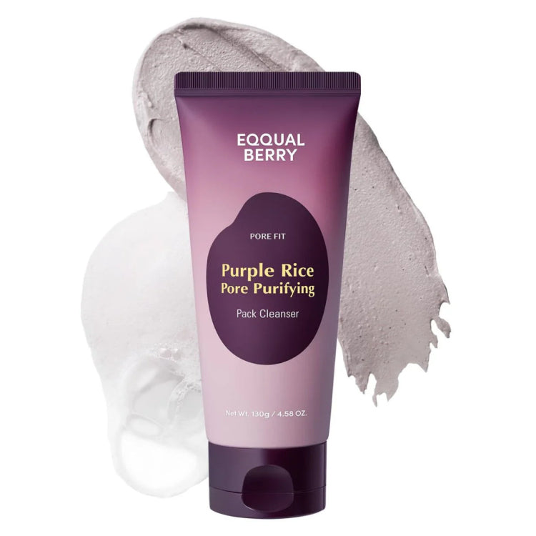 EQQUALBERRY Purple Rice Pore Purifying Pack Cleanser 130g